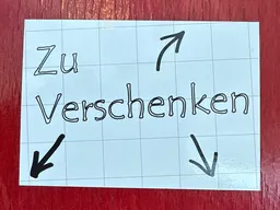 Zu verschenken