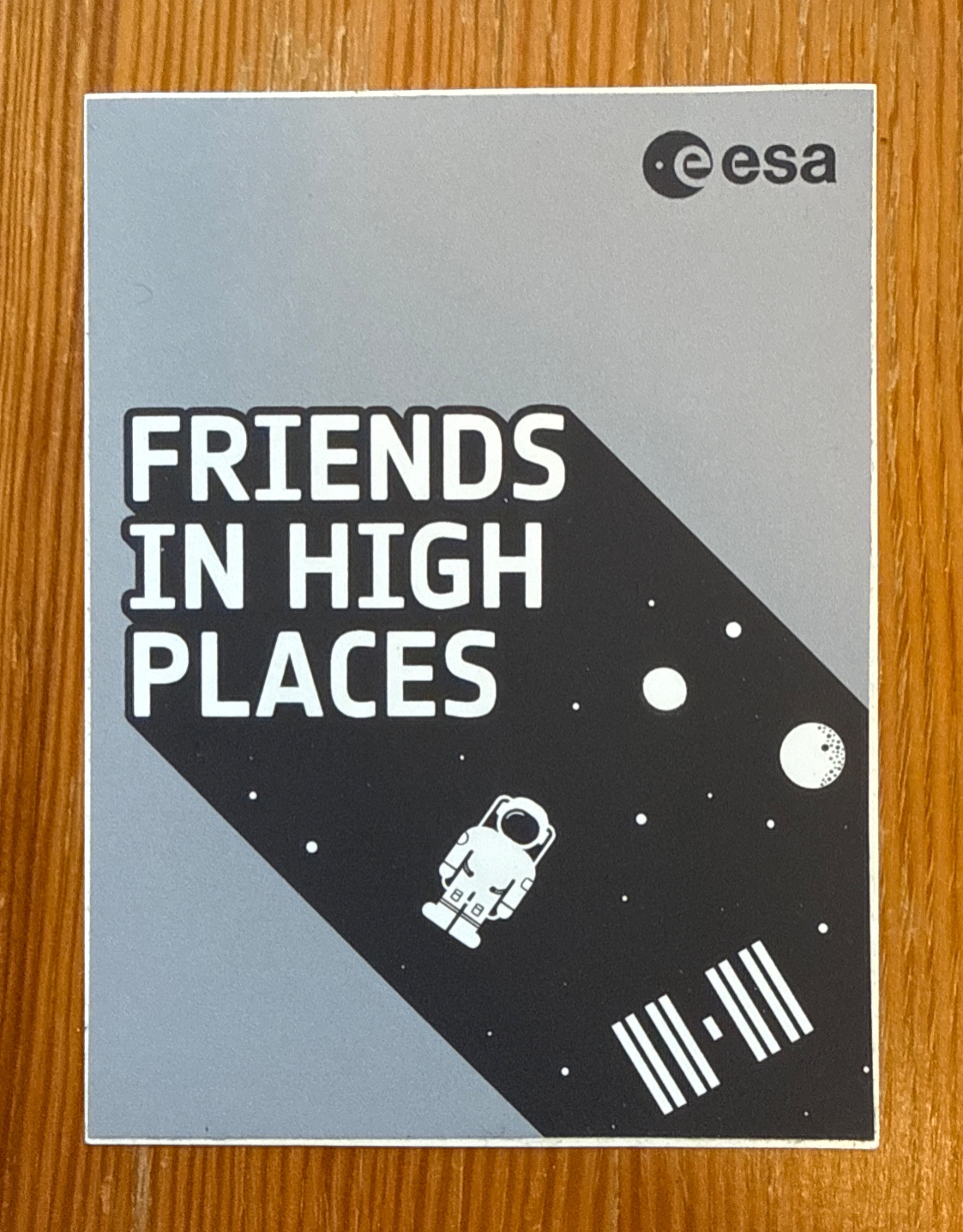 ESA - Friends in high places