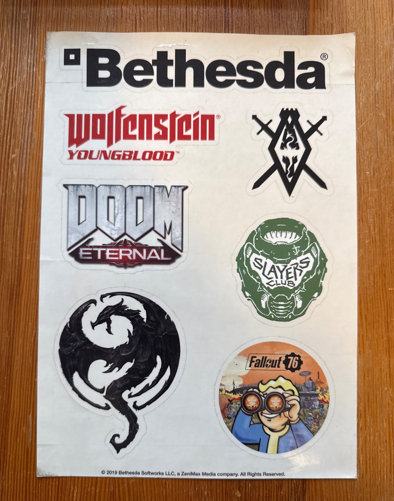 Bethesda Sticker Sheet