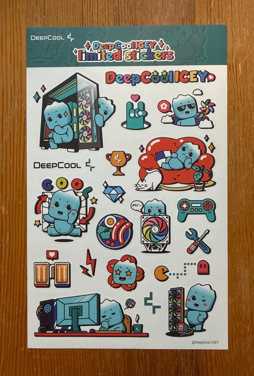 DeepCool ICEY Limited Stickers - DeepCool Sheet