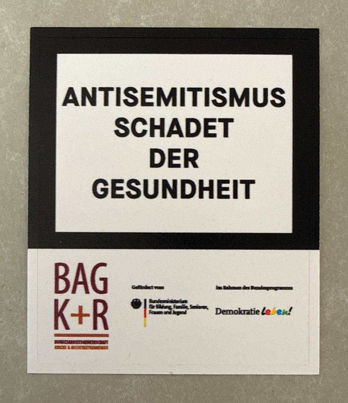 Antisemitismus schadet der Gesundheit