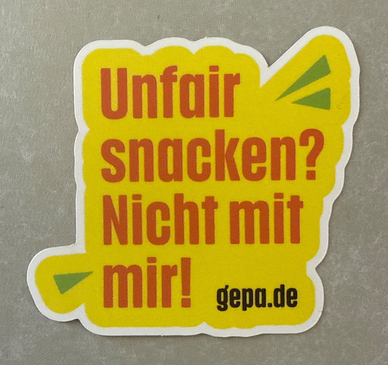 Unfair snacken? Nicht mit mit mir!