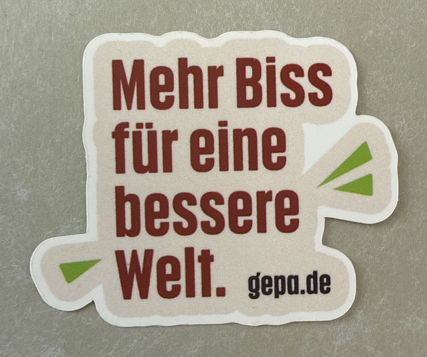 Mehr Biss für eine bessere Welt.