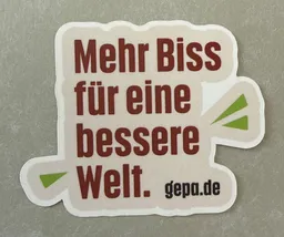 Mehr Biss für eine bessere Welt.