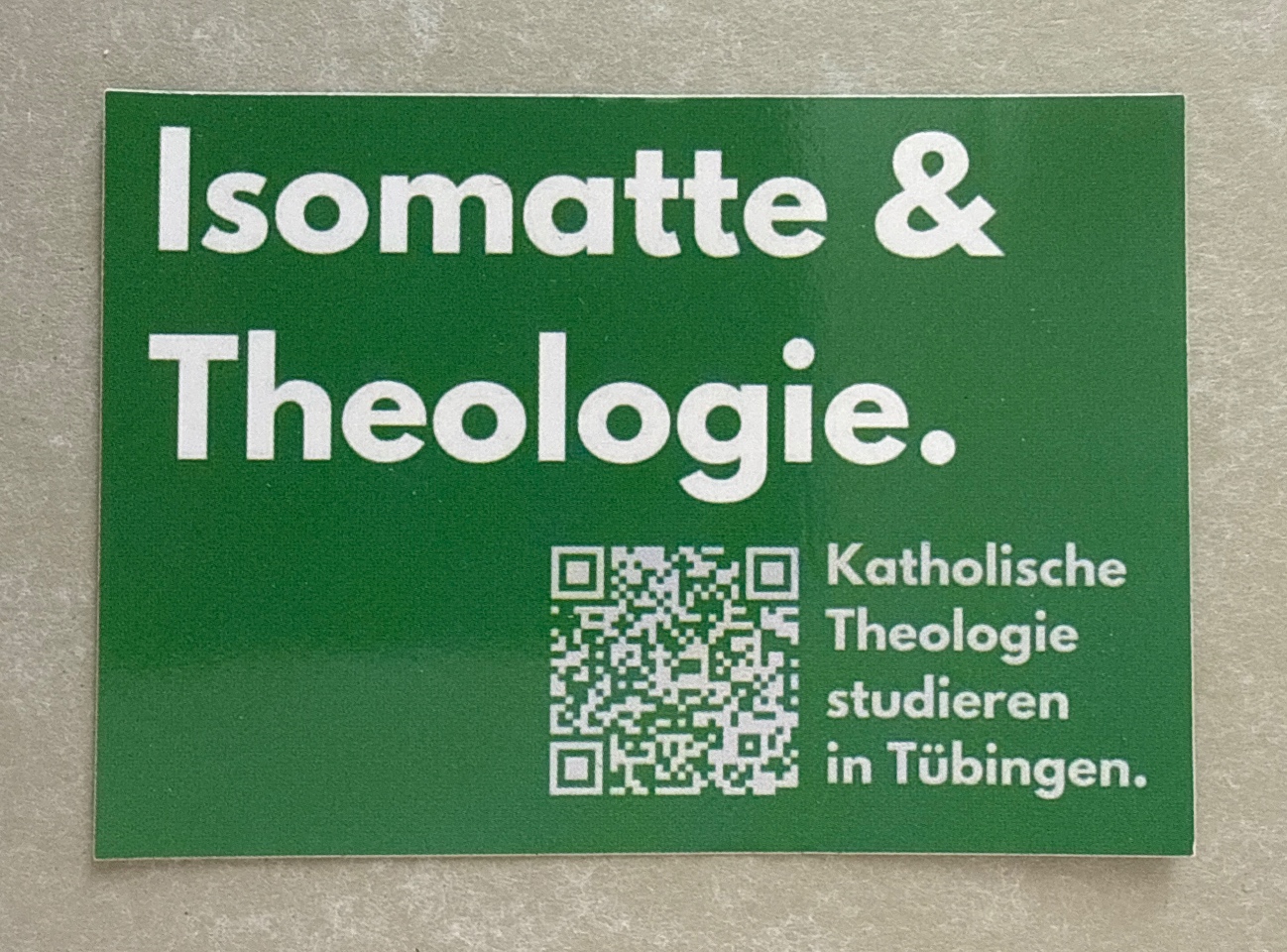 Isomatte & Theologie