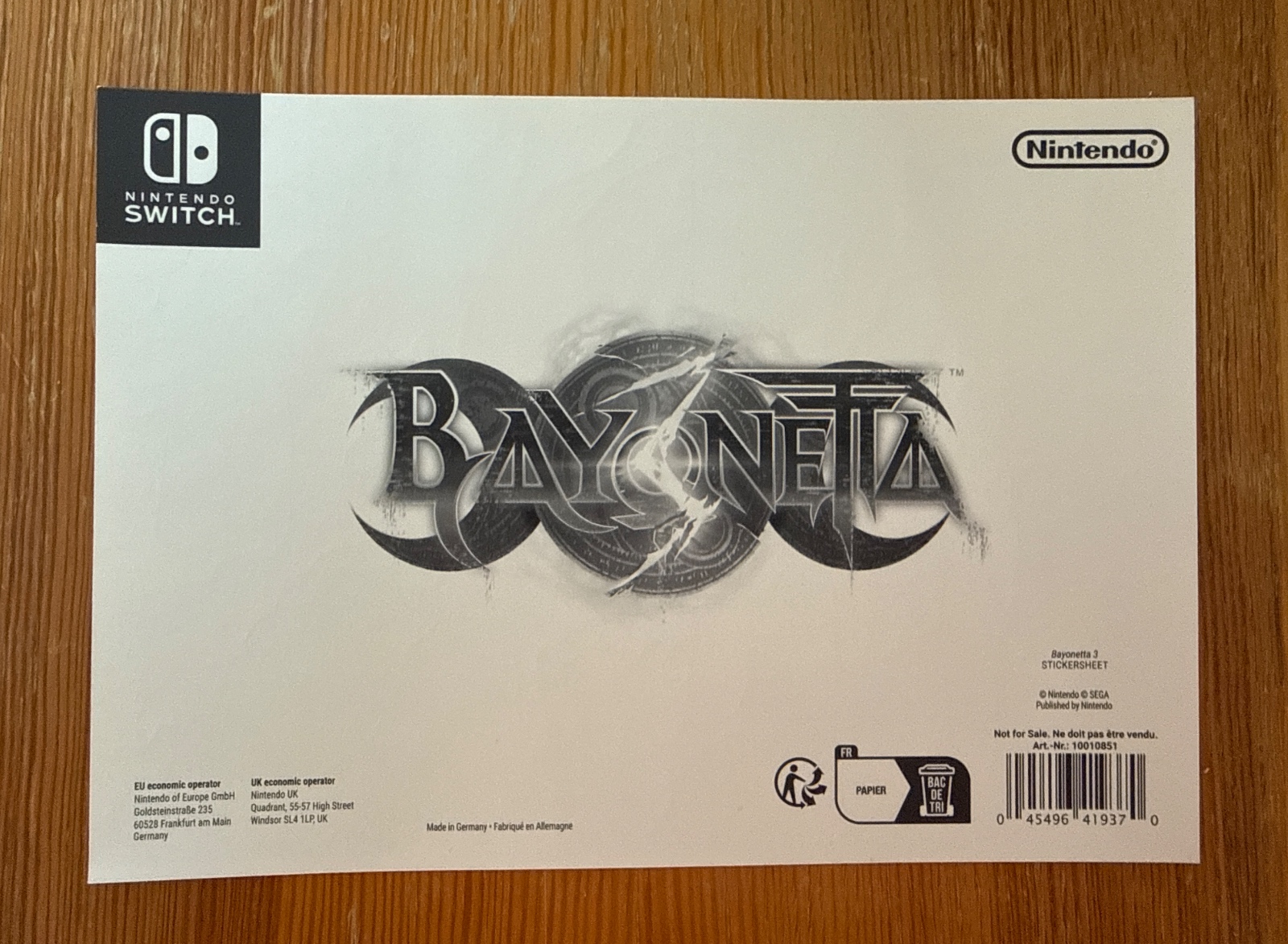 Bayonetta 3 Stickersheet