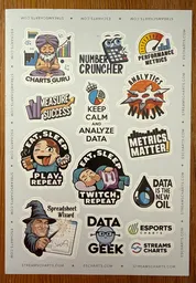 Streamscharts.com Escharts.com Stickersheet