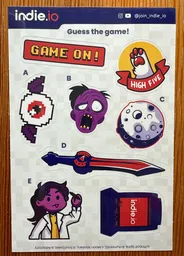 Indie.io Stickersheet