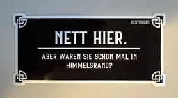 Nett hier. Aber waren Sie schon mal in Himmelsrand?