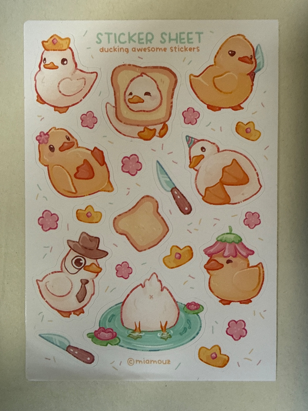 Sheet - Ducking Awesome Stickers