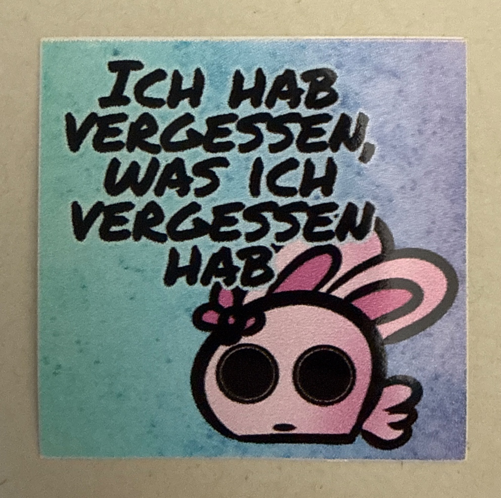 Ich hab vergessen, was ich vergessen hab