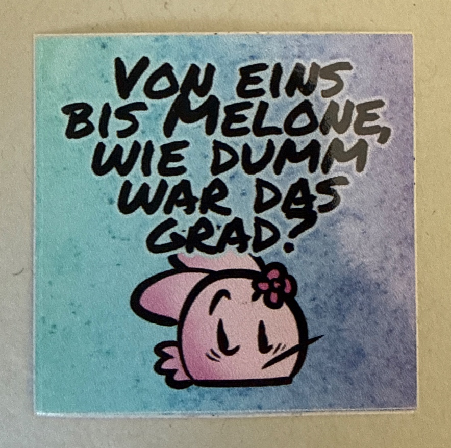 Von eins bis Melone, wie Film war das?