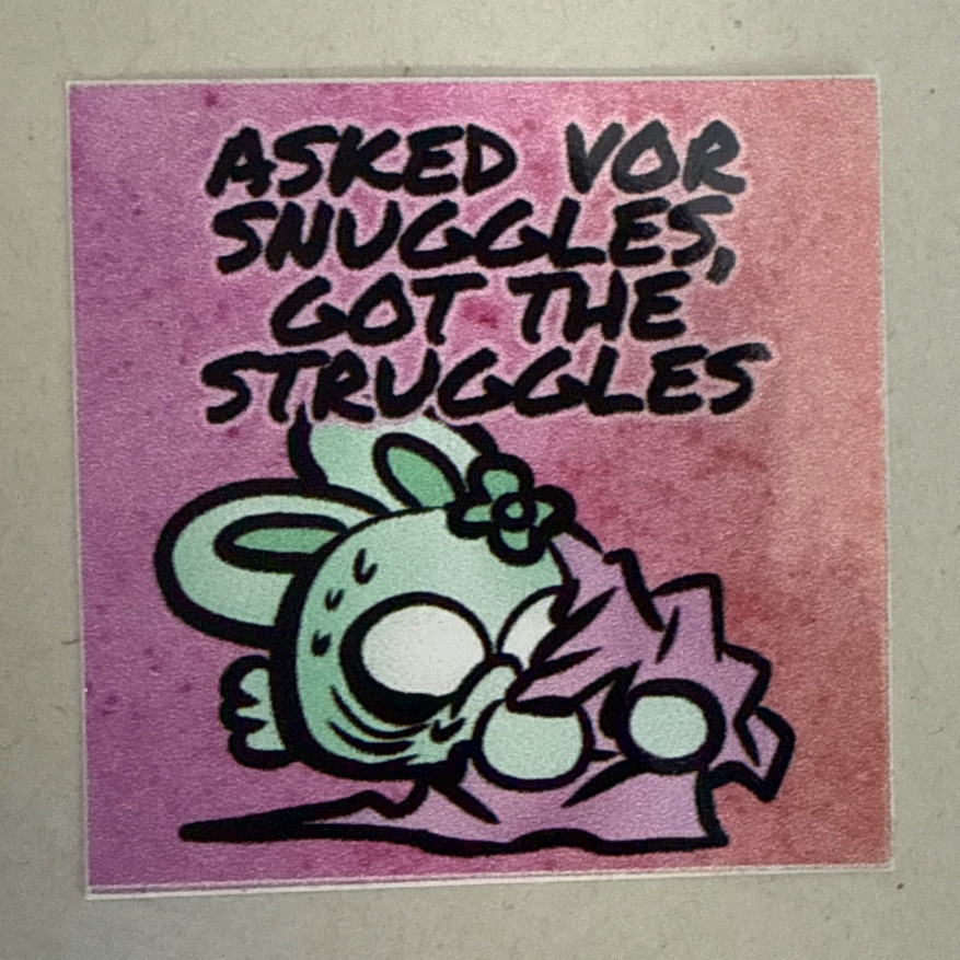 Asked for snuggles, got the struggles