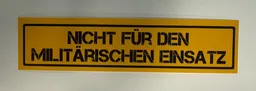 Nicht für den militärischen Einsatz